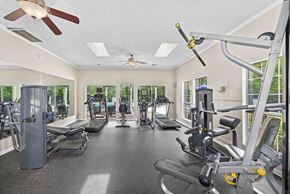 Summerville apartment for rent - the gym is equipped with cardio equipment and weights