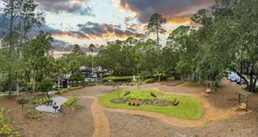 Jacksonville apartment for rent - an aerial view of a park with trees and grass