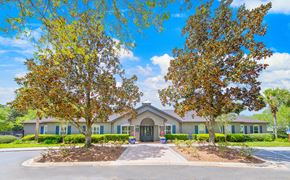 Jacksonville apartment for rent - a building with two trees in front of it