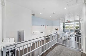 Jacksonville apartment for rent - a large white kitchen with a counter top and a window