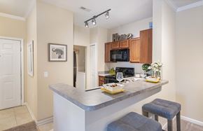 Raleigh apartment for rent - a kitchen with a large counter top in a home