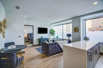 Kitchen and living area