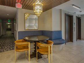 Los Angeles apartment for rent - a dining room with a table and chairs