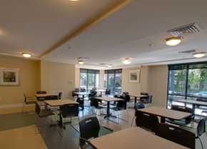 Columbia apartment for rent - a dining room with tables and chairs and a window