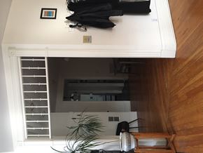 Chicago apartment for rent - a view of the living room from the loft