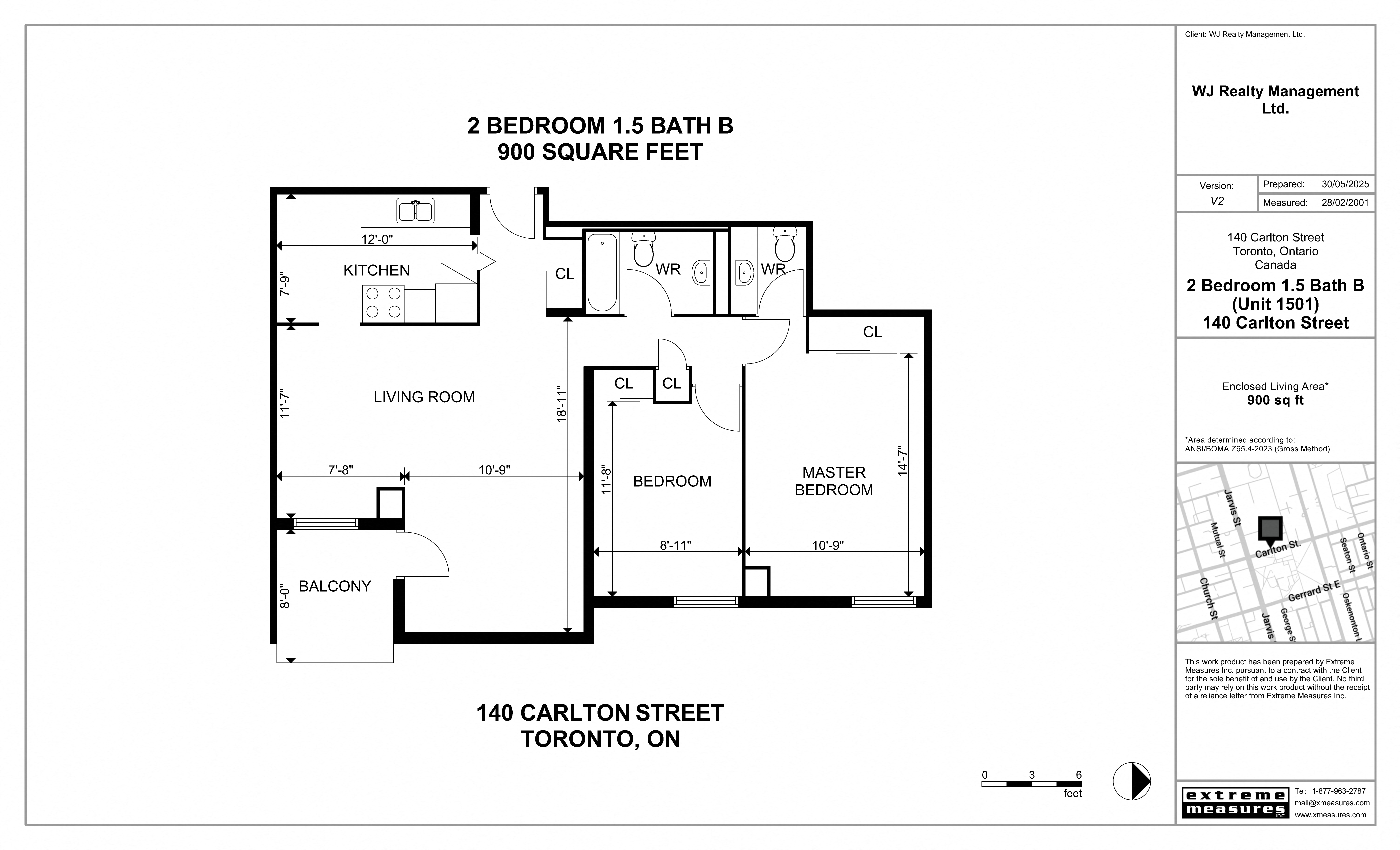 Floor plan for 2 beds, 1.5 baths, 900 sqft
