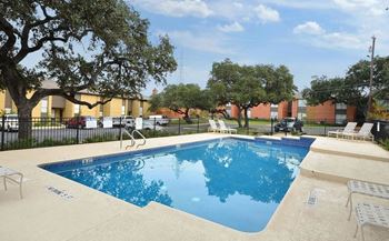 Glistening swimming pool