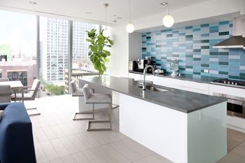 Kitchen and living area