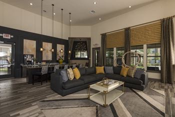 Clubhouse with complimentary coffee bar and catering kitchen