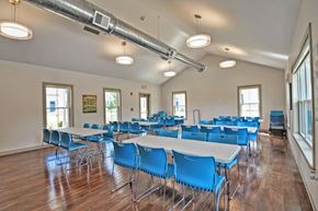 Westport apartment for rent - a large conference room with tables and chairs
