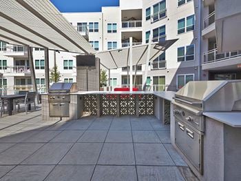 Echo apartments outdoor kitchen and bbqs