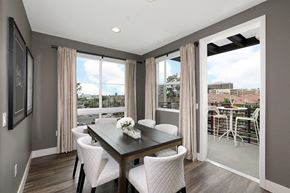 Orange apartment for rent - Dining room with table and chairs at Eleven 10 in Orange, CA