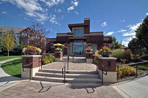 Parker apartment for rent - the front of a building with steps and a staircase