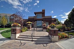 Parker apartment for rent - the front of a building with steps and a staircase