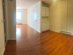 Branford apartment for rent - an empty living room with a hard wood floor