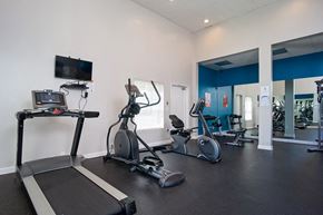 Downey apartment for rent - Modern Fitness Center at Parc at 5 Apartments, Downey, California