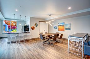 Renton apartment for rent - Dining And Kitchen at Harrington Square, Renton