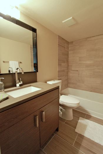 Soaking tubs with ceramic tile