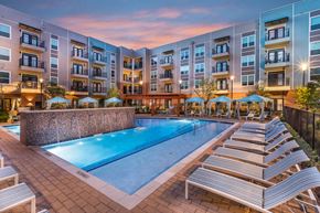 Dallas apartment for rent - night swim at Inwood Apartments in Dallas, TX