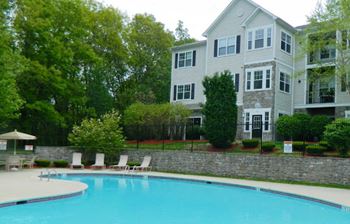 Swimming pool with large sundeck