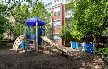 Landscaped playground, bbq and picnic areas