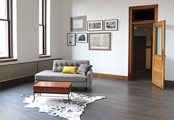 Harrisburg apartment for rent - a living room with a couch and a coffee table
