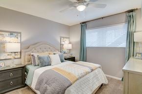 Houston apartment for rent - Master Bedroom With Carpeting at The Village at Bunker Hill in Houston, Texas
