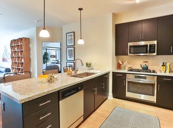 Spacious kitchens