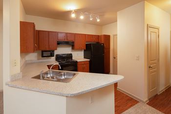 Custom cherry cabinetry