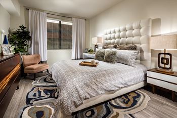 Choice of wood-style and carpet flooring in bedrooms