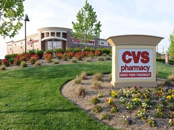 Cvs grocery/pharmacy and investors bank on premises