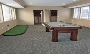 Cold Spring apartment for rent - an empty billiards room with a pool table and a putting green