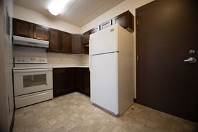 Mitchell apartment for rent - kitchen with white appliances