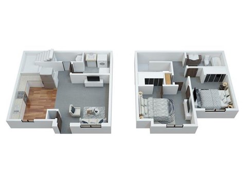 Floor plan for 2 beds, 1 bath, 1070 sqft