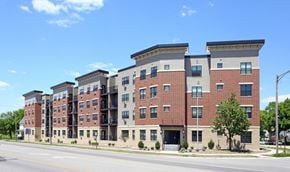 Cedar Rapids apartment for rent - Kingston Village - modern apartment buildings with brick and stone exteriors.