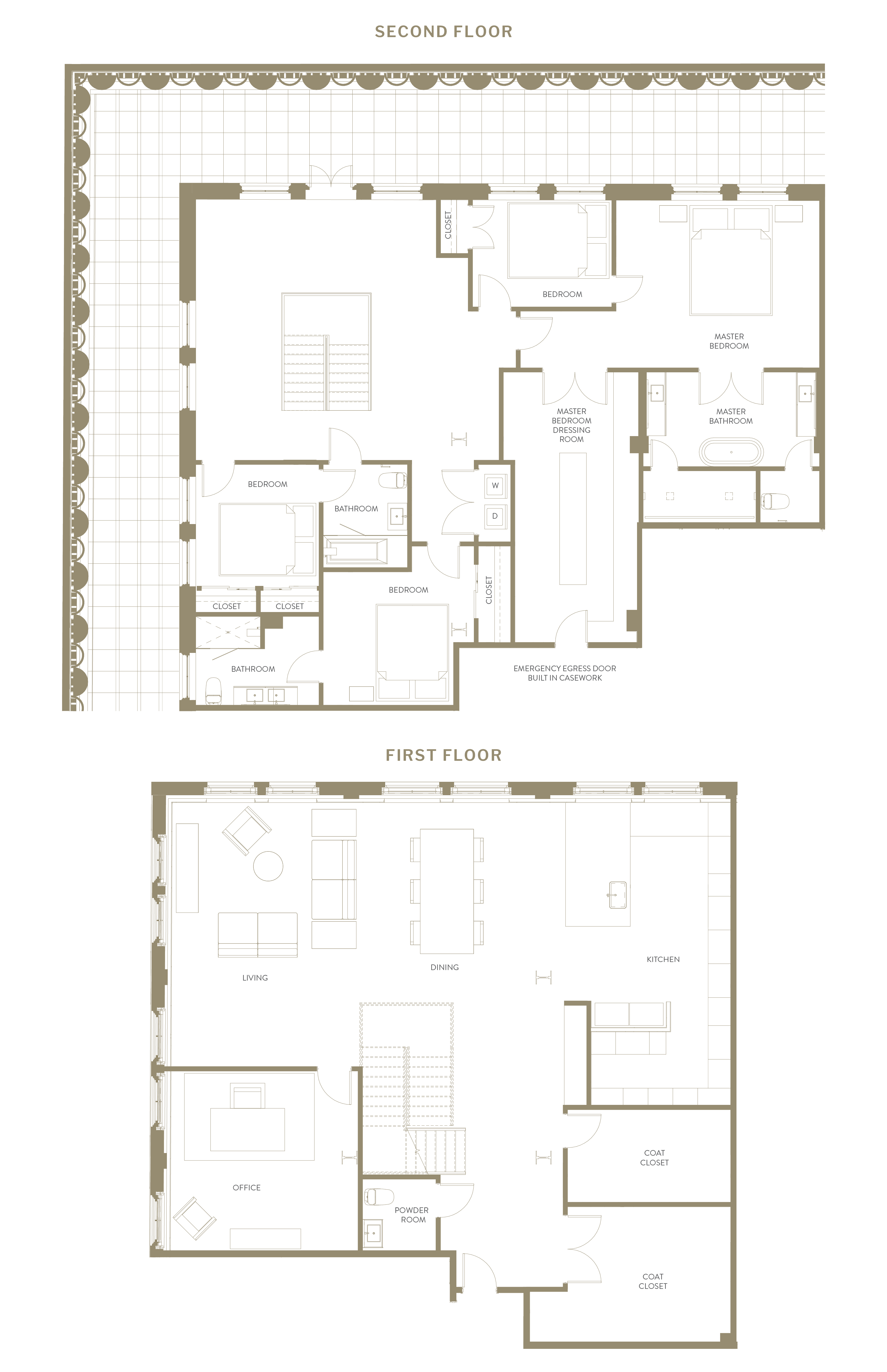 Floor plan for 4 beds, 4 baths, 5145 sqft