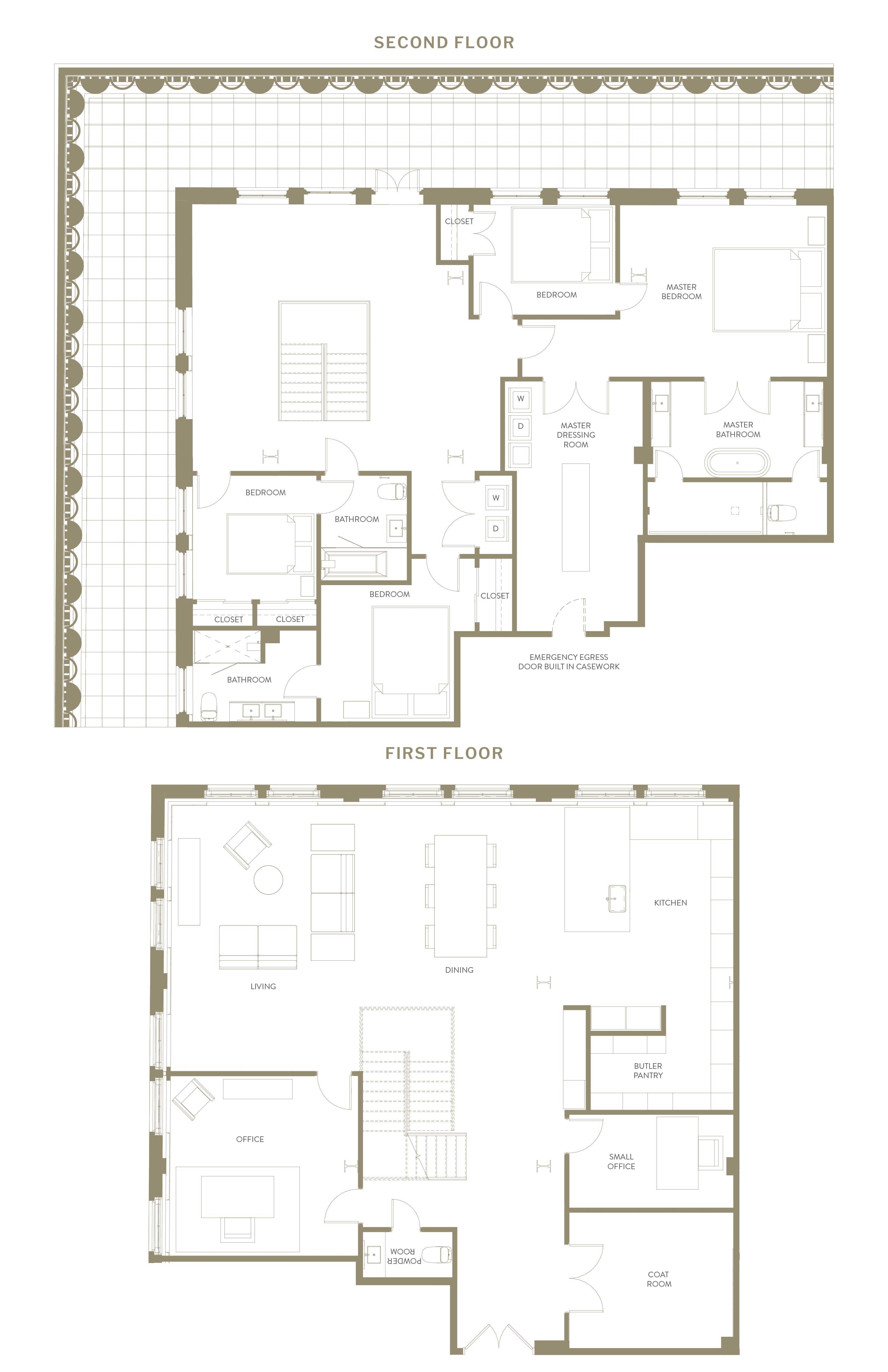 Floor plan for 4 beds, 4 baths, 5155 sqft