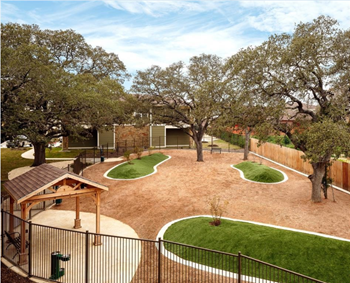 Fenced bark park for your best friend