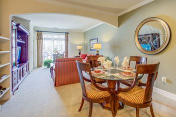 Expansive living and dining rooms which accommodate full sized dining set & breakfront