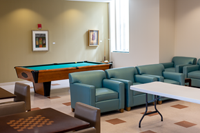Annapolis apartment for rent - a recreational room with a pool table and couches