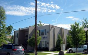 Boise apartment for rent - a building with cars parked in front of it
