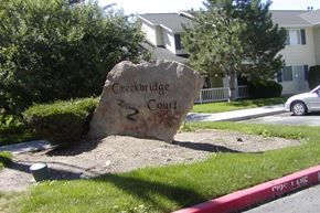 Nampa apartment for rent - a rock that says in front of a street