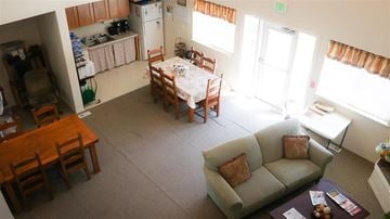 Twin Falls apartment for rent - a living room and dining room with a table and a couch