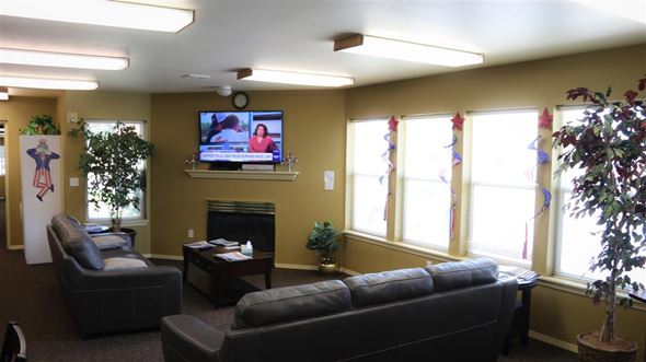Twin Falls apartment for rent - a living room with couches and a television in it
