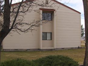 Boise apartment for rent - the side of a white church with a window