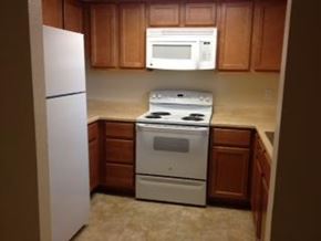 Caldwell apartment for rent - a kitchen with a stove and a refrigerator