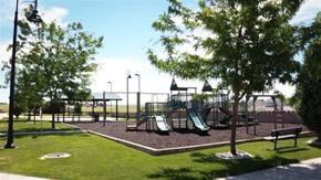 Jerome apartment for rent - a playground is shown in a park with trees