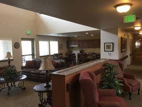Fruitland apartment for rent - a living room with couches and a bar