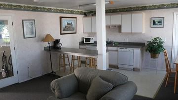 American Falls apartment for rent - a living room with a kitchen and a couch