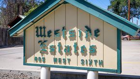 Weiser apartment for rent - a sign that says west next south on a building